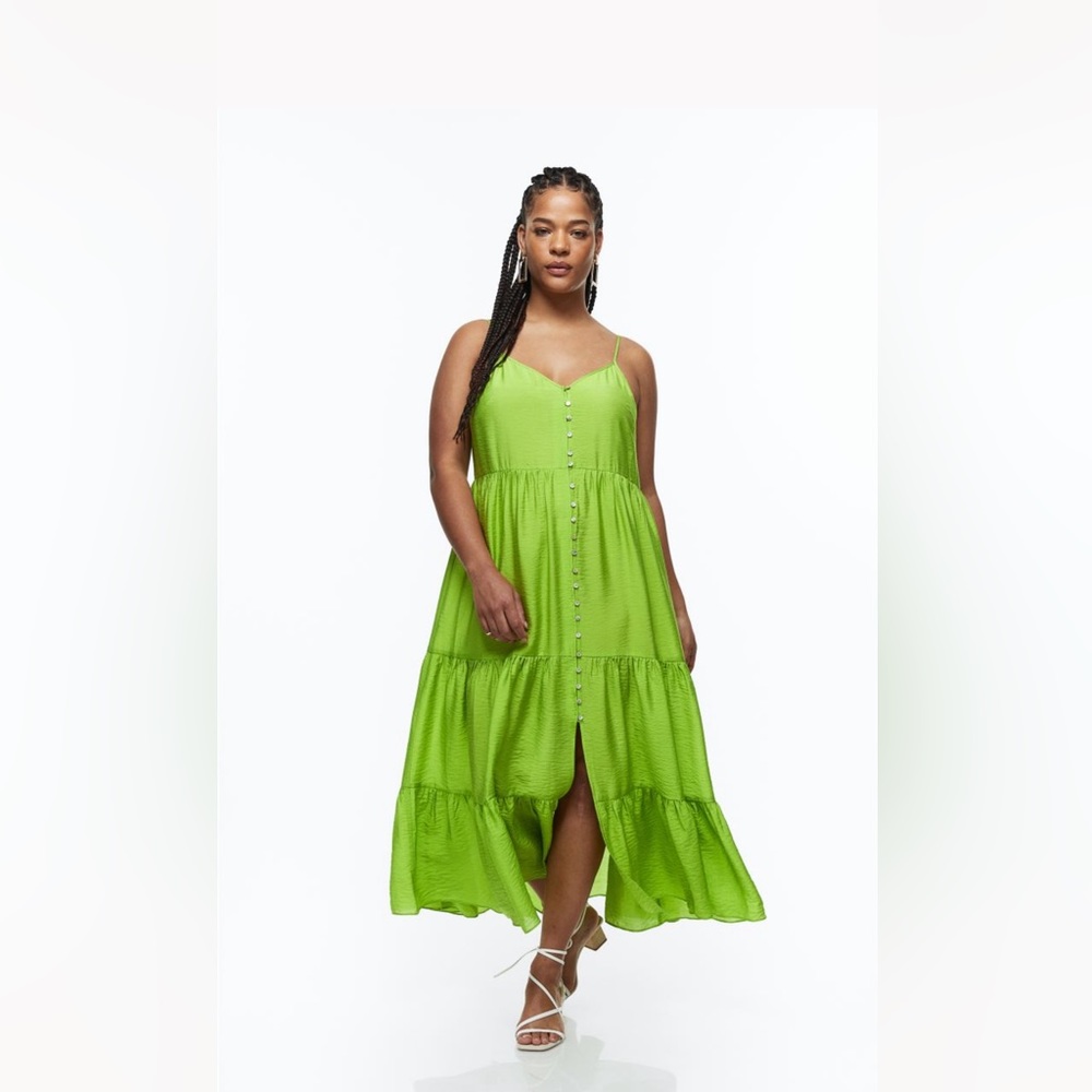 H&M Button-front sleeveless dress - Picture 1 of 8